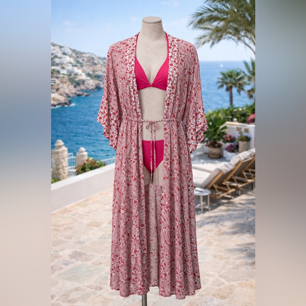 ViX Paula Hermann Chic Paisley Swim Cover-Up